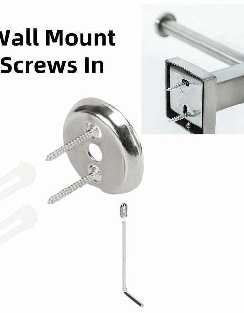 Load image into Gallery viewer, Double Toilet Paper Holder with Shelf Wall Mount 304 Stainless Steel
