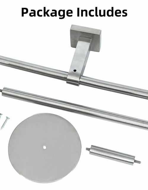 Load image into Gallery viewer, Double Toilet Paper Holder with Shelf Wall Mount 304 Stainless Steel
