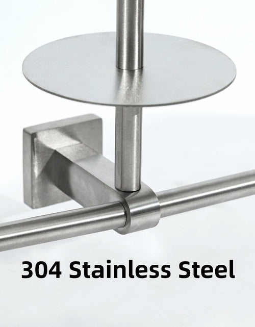 Load image into Gallery viewer, Double Toilet Paper Holder with Shelf Wall Mount 304 Stainless Steel
