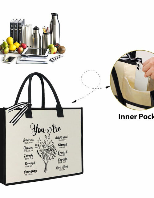 Load image into Gallery viewer, XFW Christian Tote Bag Religious Thanksgiving Gift for Women Colleague Friends

