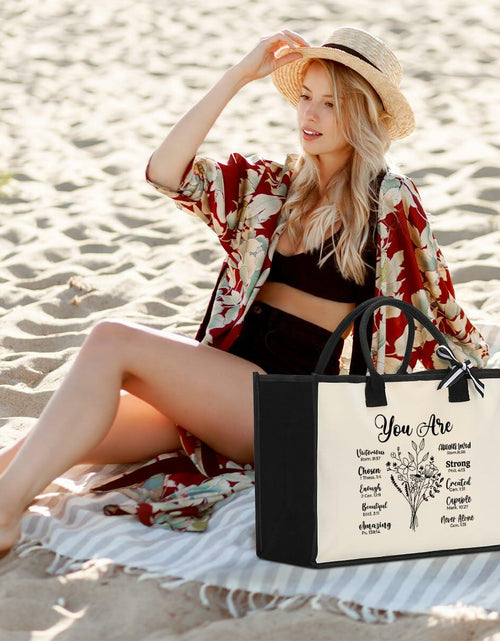 Load image into Gallery viewer, XFW Christian Tote Bag Religious Thanksgiving Gift for Women Colleague Friends

