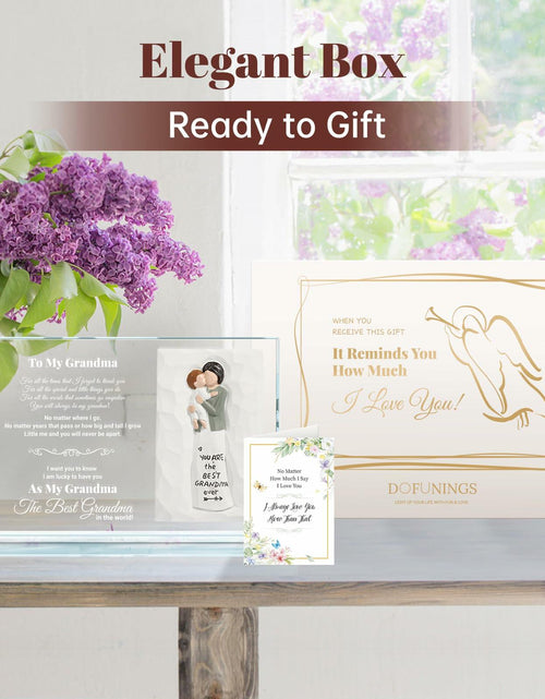 Load image into Gallery viewer, Mom Gifts from Daughter Crystal Keepsake Plaque Unique Mothers Day Gift
