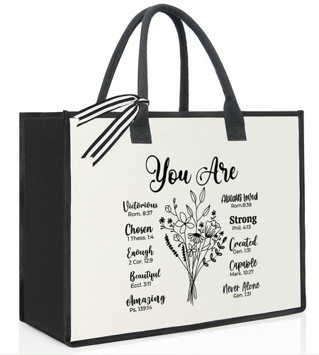 XFW Christian Tote Bag Religious Thanksgiving Gift for Women Colleague Friends