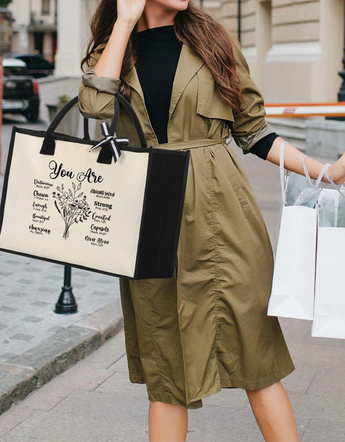 Load image into Gallery viewer, XFW Christian Tote Bag Religious Thanksgiving Gift for Women Colleague Friends

