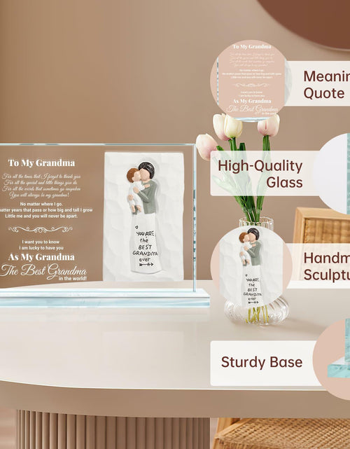 Load image into Gallery viewer, Mom Gifts from Daughter Crystal Keepsake Plaque Unique Mothers Day Gift
