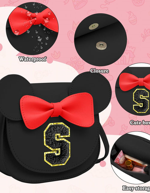Load image into Gallery viewer, OYLOLA Toddler Girls Initial Purse Black Ages 3-8 Birthday Gift
