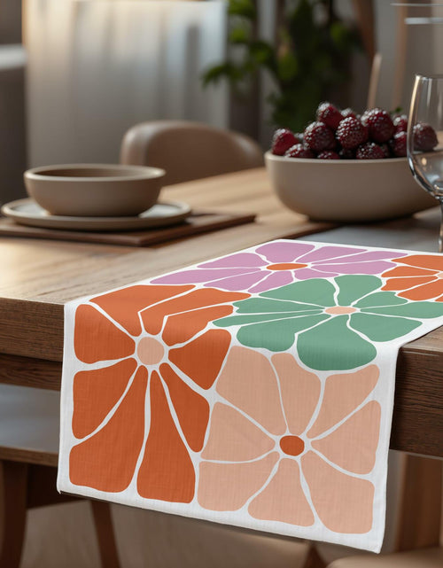Load image into Gallery viewer, OFJE Boho Abstract Floral Kitchen Towels 16x24 Set of 2 Boho Retro Decor
