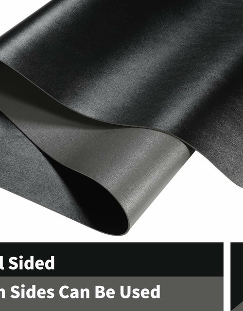 Load image into Gallery viewer, AFRITEE Dual Side PU Leather Desk Pad Mat Large 31.5x15.7 Black/Dark Gray
