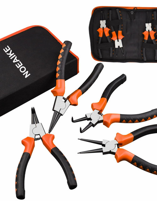 Load image into Gallery viewer, NOEAIKE 4-Pack 7" Snap Ring Pliers Set Internal External Circlip with Pouch
