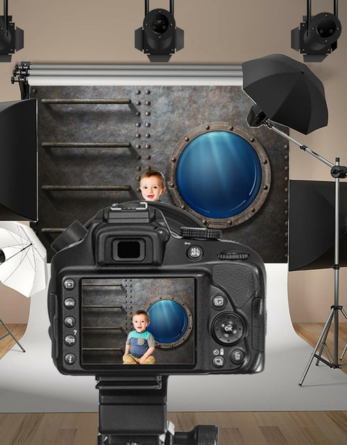 Load image into Gallery viewer, Baocicco Underwater World Photography Backdrop 5x4ft Cartoon Submarine
