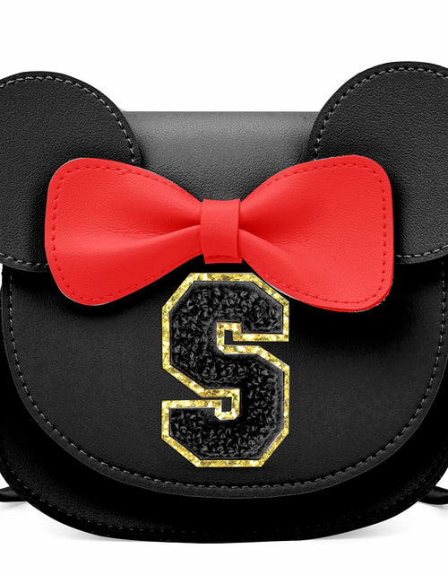 Load image into Gallery viewer, OYLOLA Toddler Girls Initial Purse Black Ages 3-8 Birthday Gift
