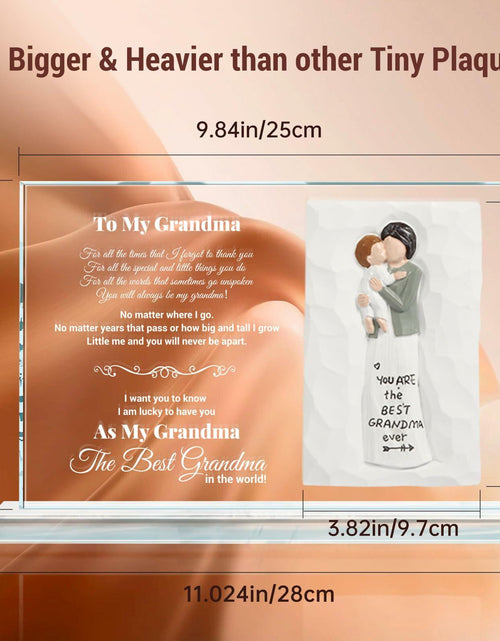 Load image into Gallery viewer, Mom Gifts from Daughter Crystal Keepsake Plaque Unique Mothers Day Gift
