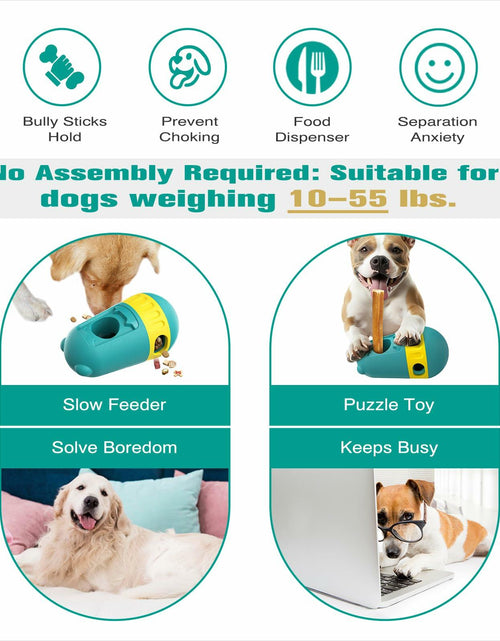 Load image into Gallery viewer, Dog Puzzles Feeder Interactive Toy Adjustable Treat Dispenser Green
