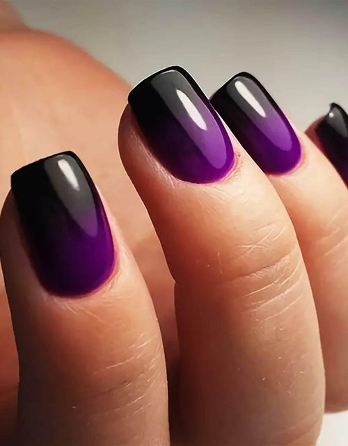 Load image into Gallery viewer, RTKHFZE French Tip Pink Long Square Press On Nails 24pcs Flower Rhinestones
