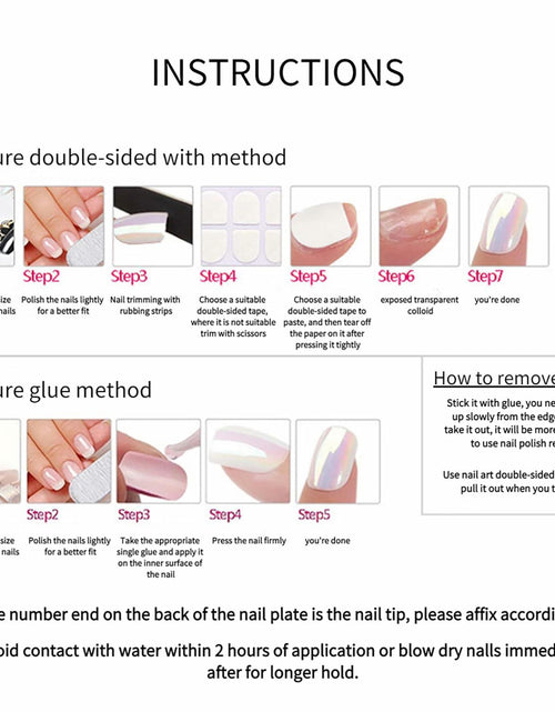 Load image into Gallery viewer, RTKHFZE French Tip Pink Long Square Press On Nails 24pcs Flower Rhinestones
