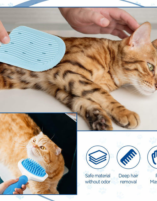 Load image into Gallery viewer, Baderke 3 Pcs Cat Tongue Comb Silicone Brush Kit Soft Massage Red
