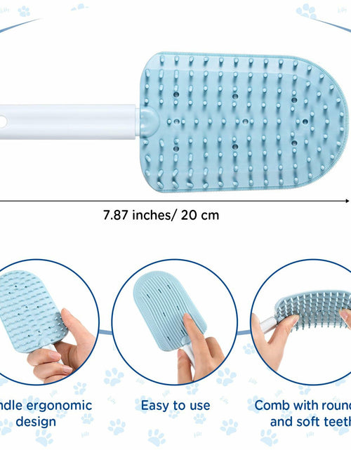 Load image into Gallery viewer, Baderke 3 Pcs Cat Tongue Comb Silicone Brush Kit Soft Massage Red
