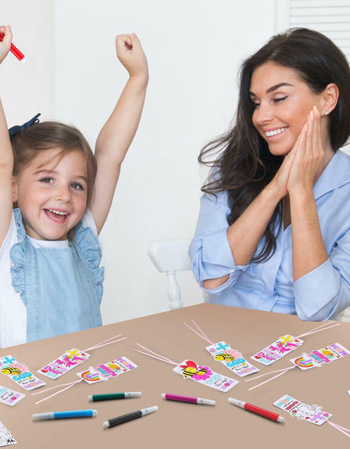 Load image into Gallery viewer, Dunzoom 200 Pcs Mother's Day Christian Coloring Bookmarks Bulk DIY
