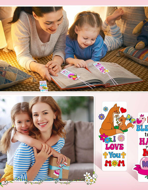 Load image into Gallery viewer, Dunzoom 200 Pcs Mother's Day Christian Coloring Bookmarks Bulk DIY
