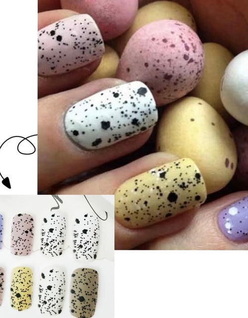 Load image into Gallery viewer, 24Pcs Easter Acrylic Press On Nails Medium Daisy Floral Square False Nails
