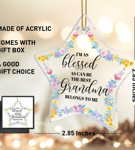 Grandma Gift Christmas Ornament Strong Loving Protective Best Grandma Gift