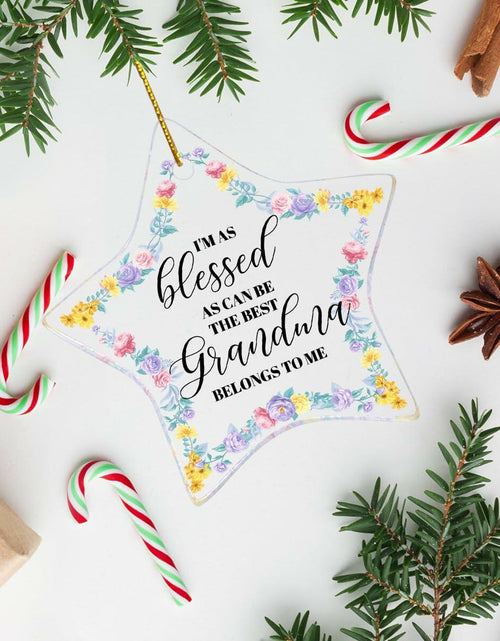 Load image into Gallery viewer, Grandma Gift Christmas Ornament Strong Loving Protective Best Grandma Gift
