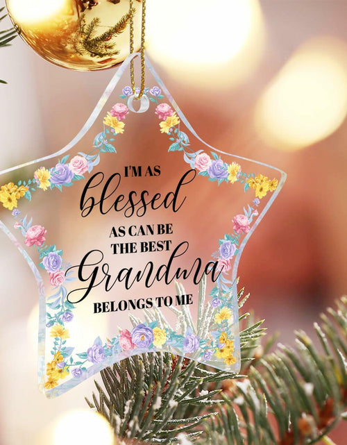 Load image into Gallery viewer, Grandma Gift Christmas Ornament Strong Loving Protective Best Grandma Gift
