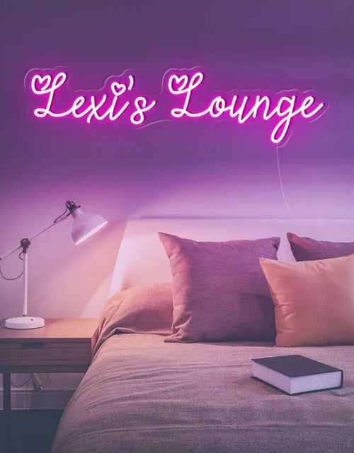 Load image into Gallery viewer, Neon Sign LED Wall Decor Pink Blue USB Powered Dimmable Light
