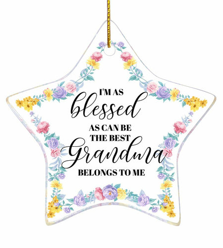 Grandma Gift Christmas Ornament Strong Loving Protective Best Grandma Gift