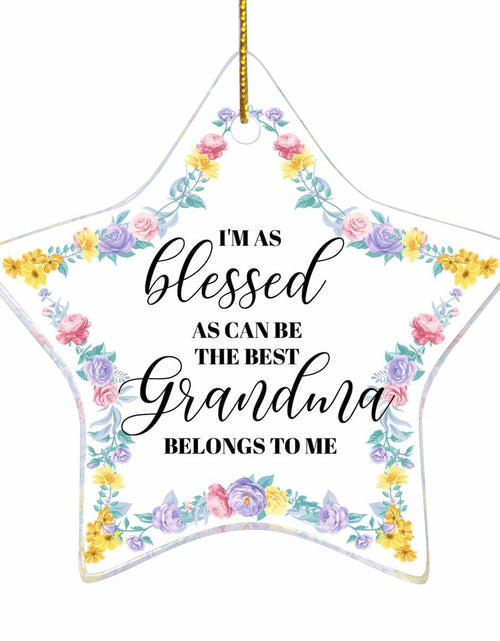 Load image into Gallery viewer, Grandma Gift Christmas Ornament Strong Loving Protective Best Grandma Gift
