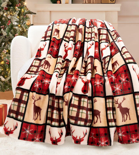 ROMROL Mom Blanket Super Soft Flannel Throw 50x60 Purple Cozy Gift