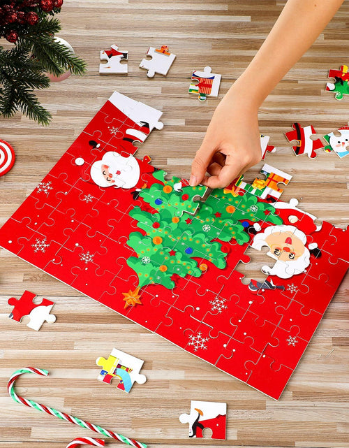 Load image into Gallery viewer, Poen 6 Set Christmas Wooden Jigsaw Puzzles Santa Claus Nativity Scene
