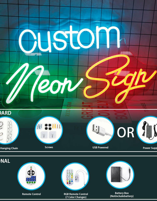 Load image into Gallery viewer, Neon Sign LED Wall Decor Pink Blue USB Powered Dimmable Light
