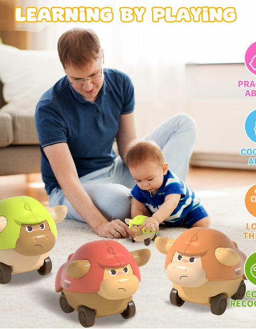 Load image into Gallery viewer, Press and Go Cars Toddler Toy Bull Animal Car for 1 Year Old Boy

