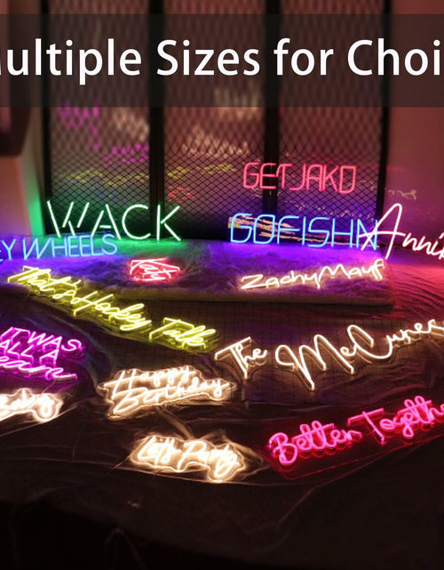 Load image into Gallery viewer, Neon Sign LED Wall Decor Pink Blue USB Powered Dimmable Light
