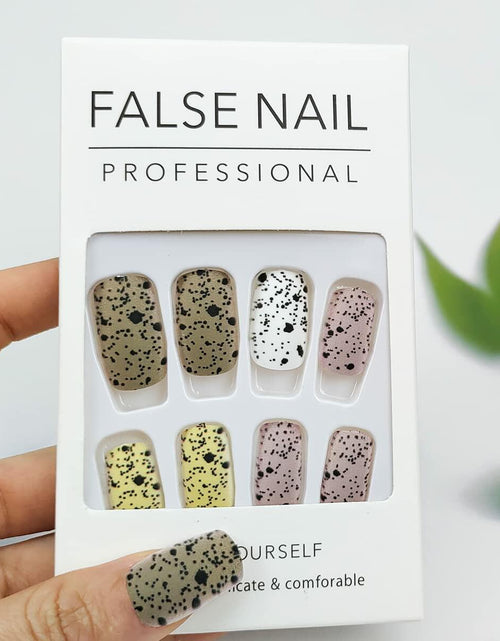 Load image into Gallery viewer, 24Pcs Easter Acrylic Press On Nails Medium Daisy Floral Square False Nails

