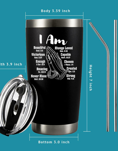 Load image into Gallery viewer, Panvola Vacuum Insulated Tumbler Stainless Steel 20oz Black
