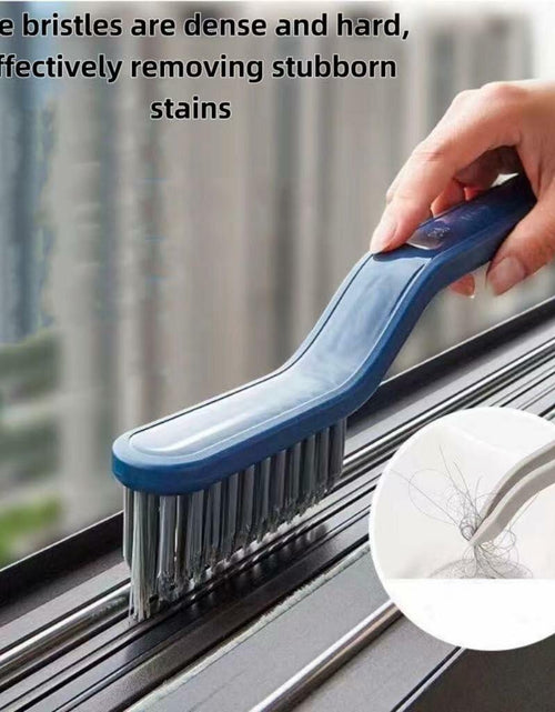 Load image into Gallery viewer, 2PCS Window Groove Cleaning Brush V Shape Multifunctional White
