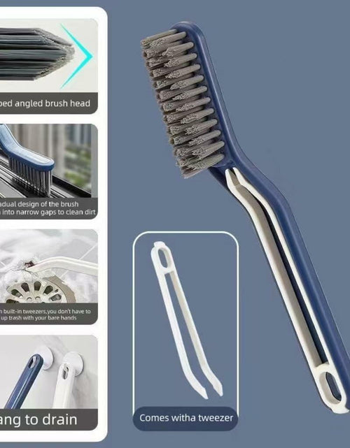 Load image into Gallery viewer, 2PCS Window Groove Cleaning Brush V Shape Multifunctional White
