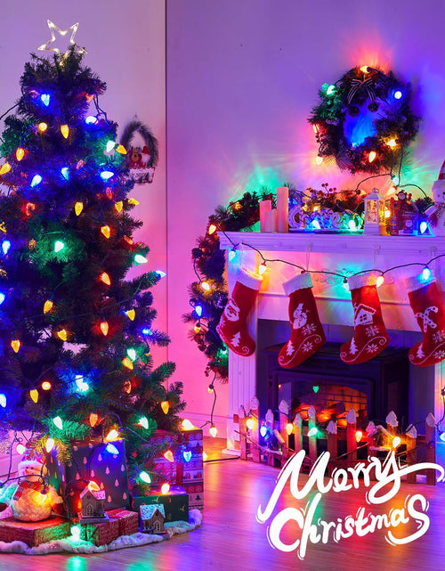 Load image into Gallery viewer, Brightown 2 Pack C9 Christmas Lights 200 LED 162FT Multicolor Timer 8 Modes
