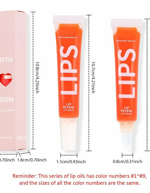 Load image into Gallery viewer, Mirror Fruit Lip Oil Hydrating Gloss Balm 08#Apple Natural Moisturizing

