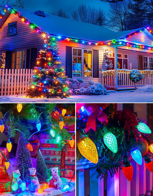 Load image into Gallery viewer, Brightown 2 Pack C9 Christmas Lights 200 LED 162FT Multicolor Timer 8 Modes
