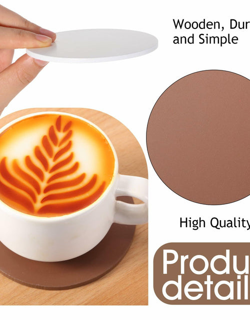 Load image into Gallery viewer, Queekay Wooden Drink Coasters Set of 8 with Holder 4in Grey Marble
