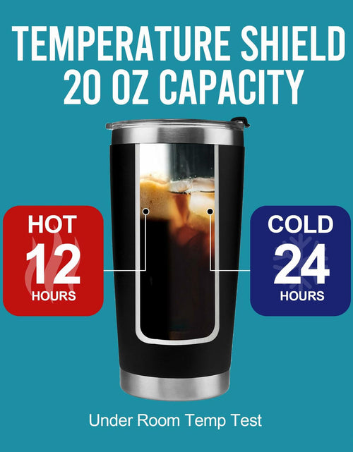 Load image into Gallery viewer, Panvola Vacuum Insulated Tumbler Stainless Steel 20oz Black
