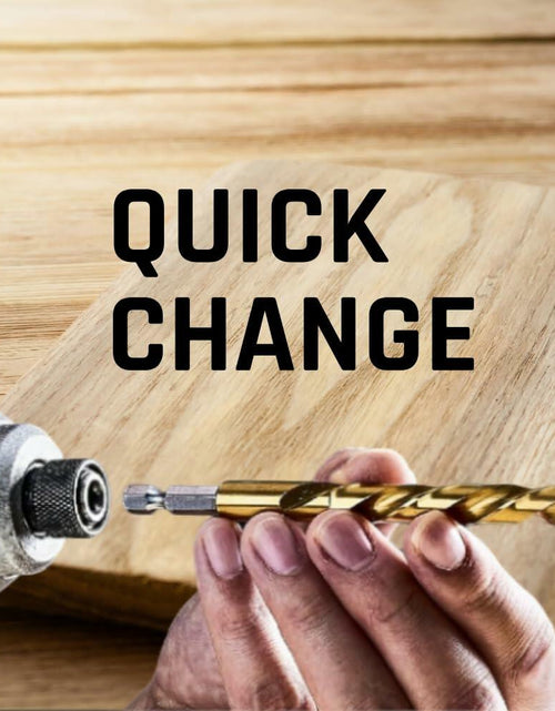 Load image into Gallery viewer, TIANZONE 1/8 Hex Shank Titanium HSS Drill Bits Set 10Pc Quick Change
