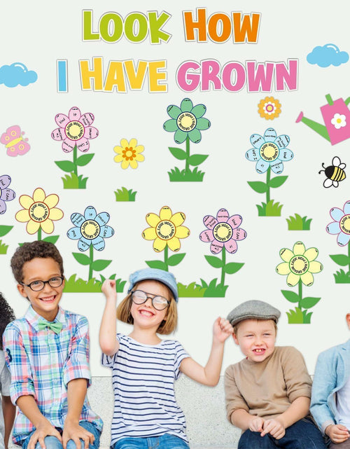 Load image into Gallery viewer, 182PCS Spring Bulletin Board Decorations Set Flowers Floral Classroom Decor
