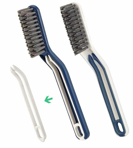 2PCS Window Groove Cleaning Brush V Shape Multifunctional White