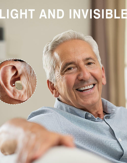 Load image into Gallery viewer, OTC Rechargeable Hearing Aids for Seniors Noise Cancellation Beige
