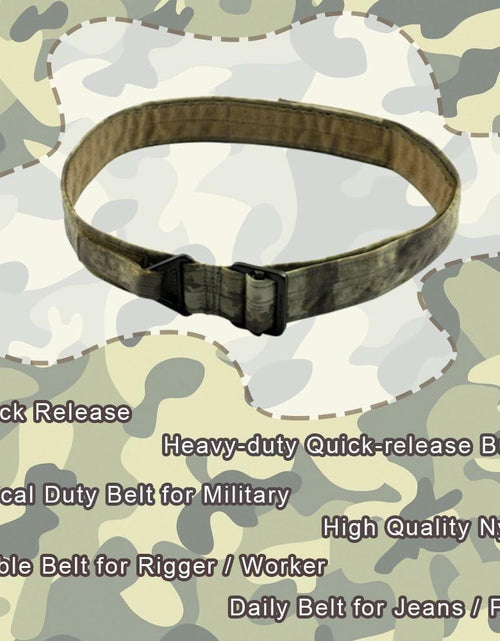 Load image into Gallery viewer, Tactical Belt Men Adjustable Loop Inner Duty Waist Gear Purple Camo
