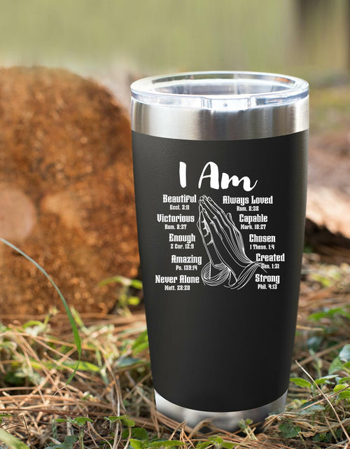Load image into Gallery viewer, Panvola Vacuum Insulated Tumbler Stainless Steel 20oz Black
